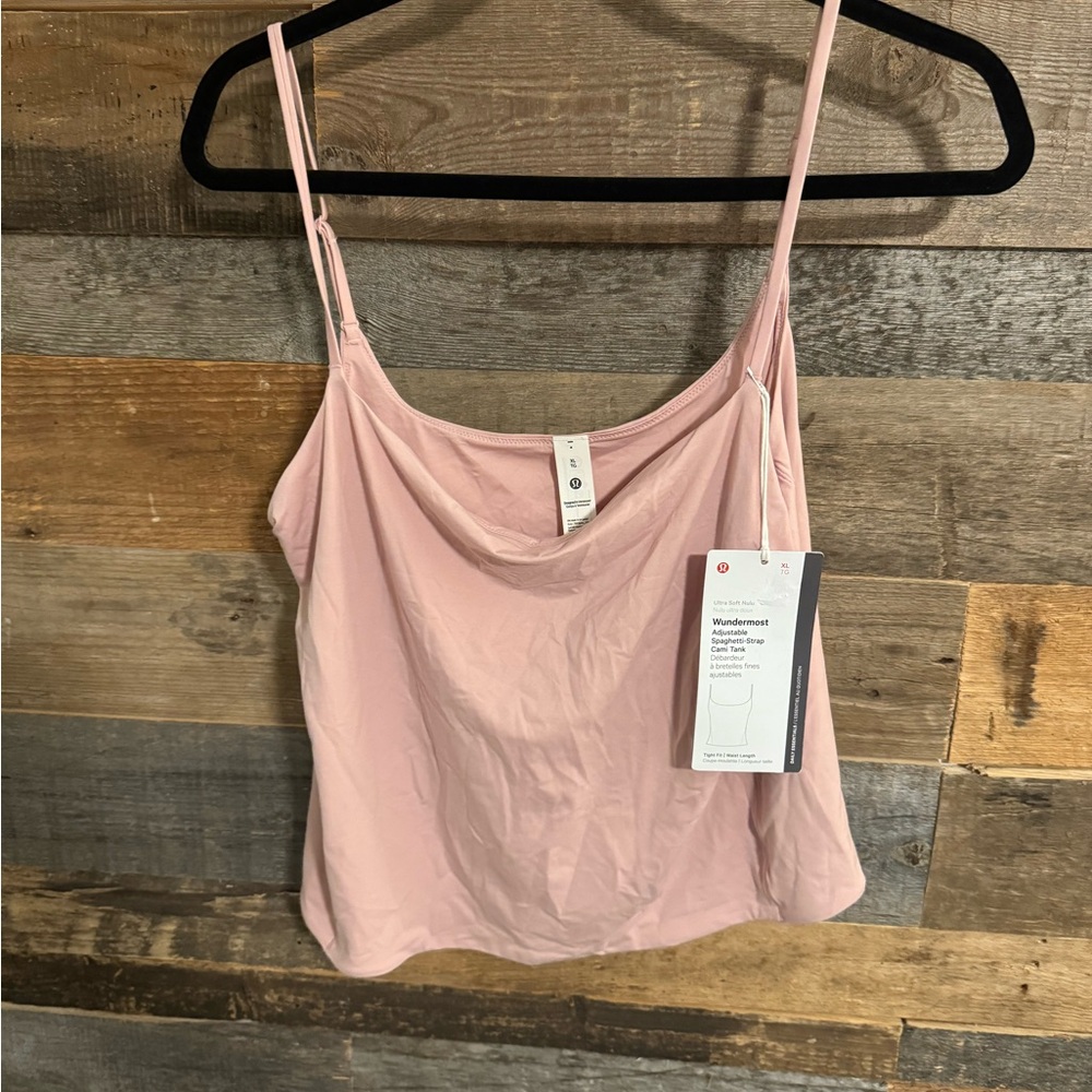 🌸 Lululemon Nulu Spaghetti-Strap Adjustable Cami Tank – Size XL